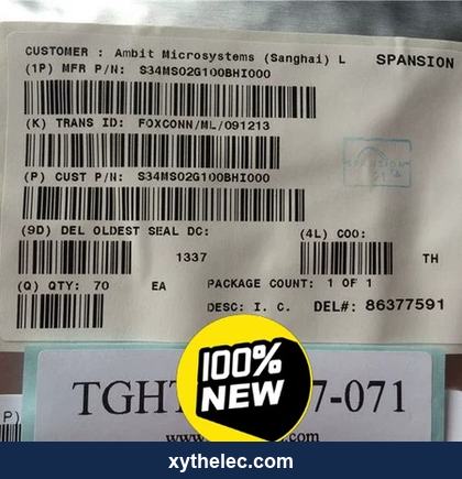 S34MS02G100BHI — Infineon (Spansion) Memory ICs